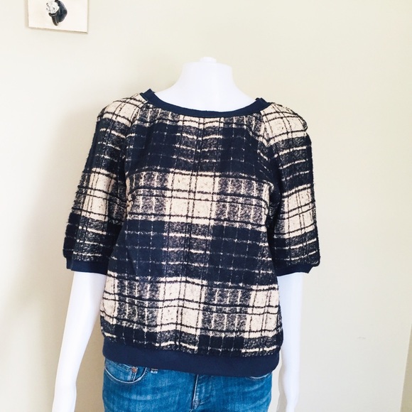 CACHAREL Sweaters - CACHAREL. Plaid Box Sweater.